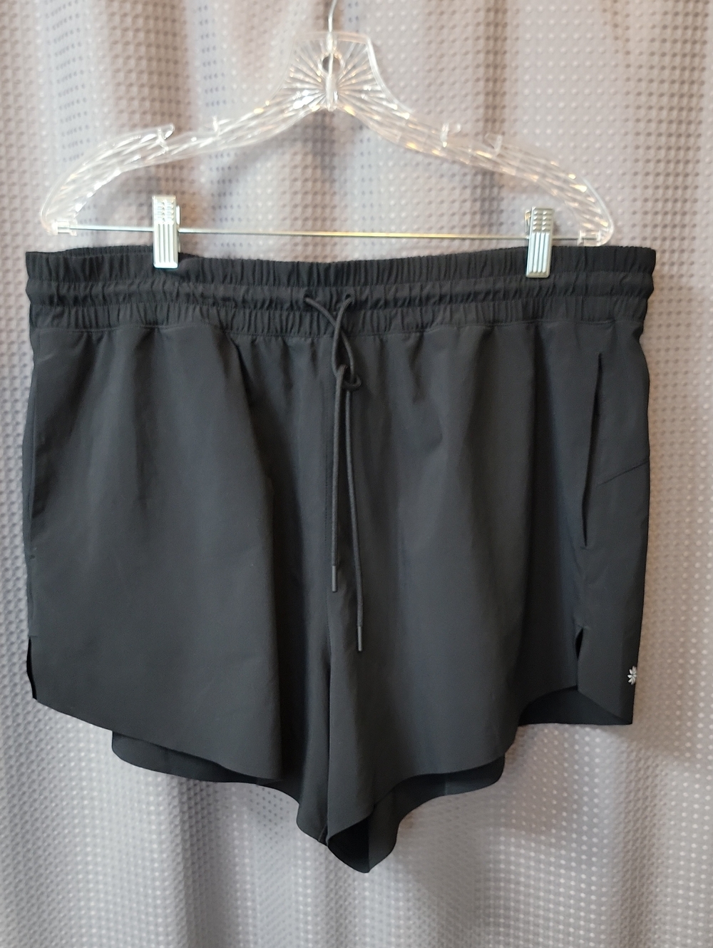 Athleta Black Athletic Drawstring Shorts Size 1X